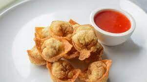 Fried pork wonton w. sauce(8pcs.)